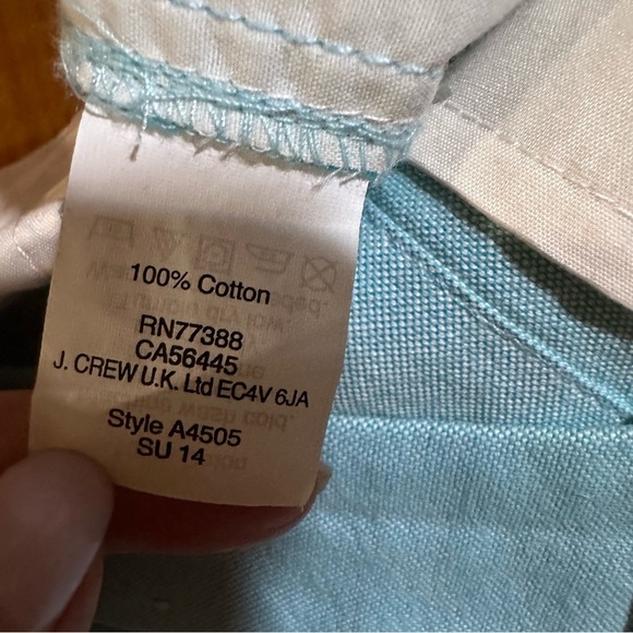 J CREW SHORTS WOMENS LIGHT BLUE 100 % COTTON SIZE 0 (e5 - Picture 6 of 7